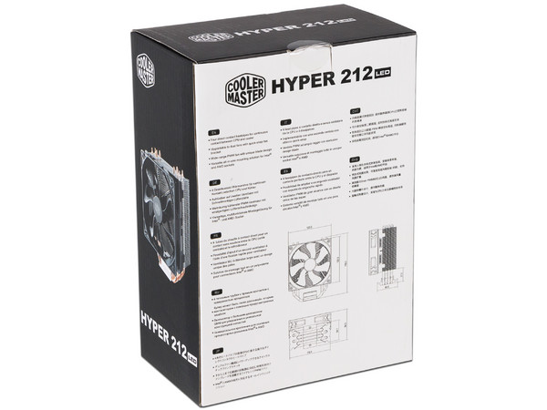 Disipador y Ventilador Cooler Master Hyper 212 LED, soporta Socket Intel 2066/2011-3/2011/1156/1155/1151/1150/775, AMD AM4, AM3+/AM3/AM2+/FM2+/FM2/FM1.