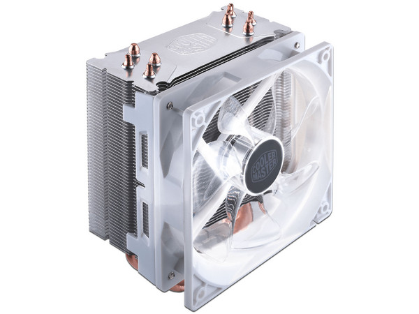 Disipador y Ventilador Cooler Master Hyper 212 LED, Soporta LGA 2066, LGA 2011 y AM4, 120mm, Color Blanco.