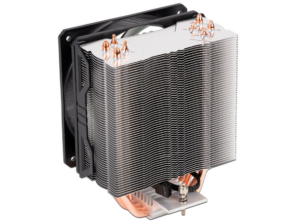 Disipador y Ventilador Cooler Master Hyper 212 EVO V2, de 120mm, soporta Socket: LGA 2066, 2011-v3, 2011, 1200, 1366, 1156, 1155, 1151, 1150, 775 y AMD AM4, AM3 +, AM3, AM2 +, AM2, FM2 +, FM2, FM1.