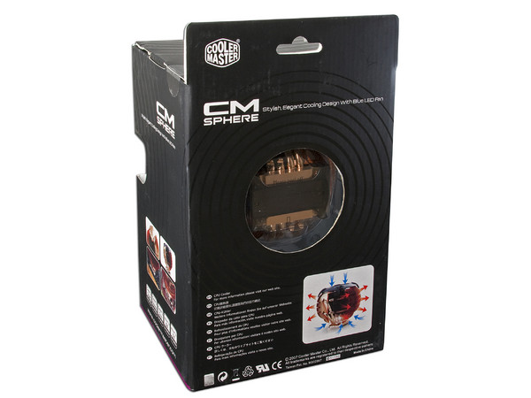 Disipador y Ventilador COOLER MASTER CM SPHERE soporta Core 2 Quad, Core 2 Extreme, Core 2 Duo, Athlon FX, Athlon X2 y Phenom