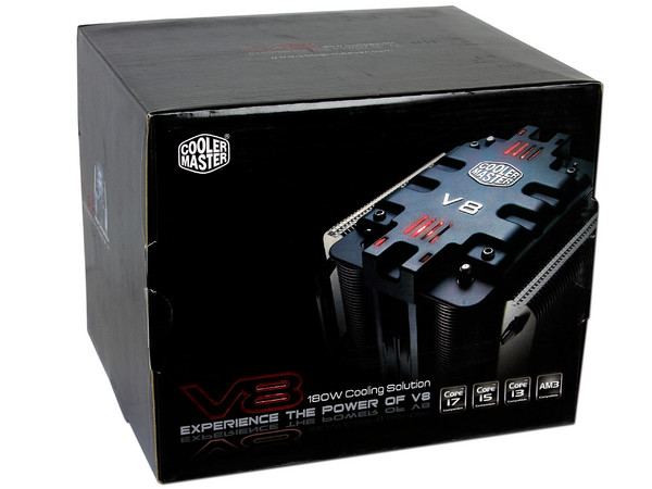 Disipador y Ventilador Cooler Master V8 soporta Socket 775, 1155, 1156, 1366, AM2 y AM3.