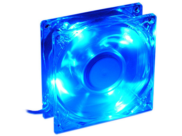 Ventilador para Gabinete COOLER MASTER con 4 Leds Azules, 80 mm.