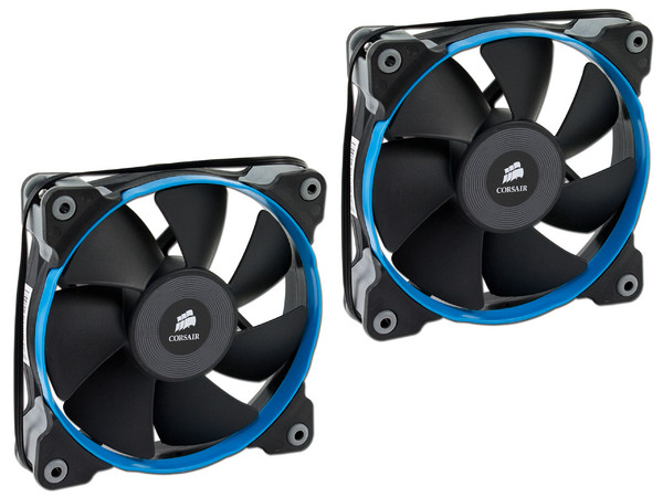 Paquete de 2 Ventiladores Corsair SP120 Quiet Edition, 120 mm, 1450 RPM, 23 dBA.