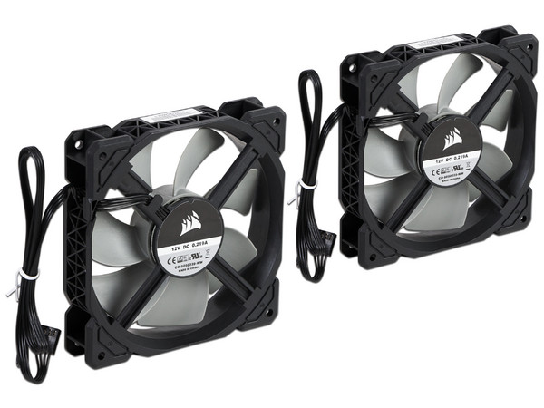 Paquete de 2 Ventiladores Corsair ML120 PRO de levitación magnética de 120 mm.