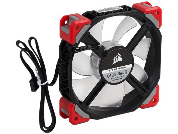 Ventilador Corsair ML120 PRO LED Rojo de levitación magnética de 120 mm.