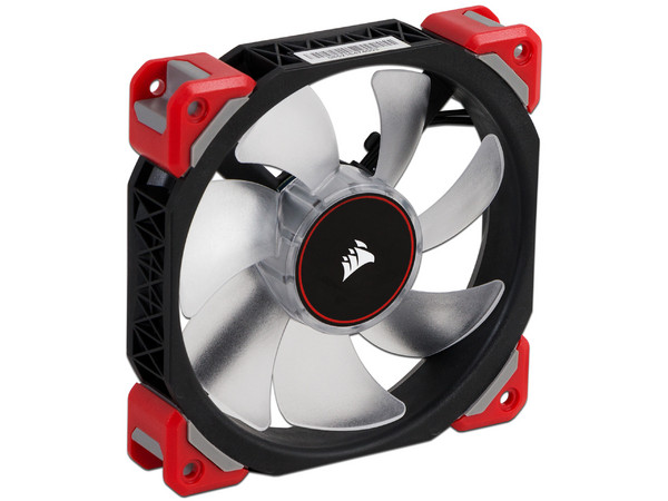 Ventilador Corsair ML120 PRO LED Rojo de levitación magnética de 120 mm.