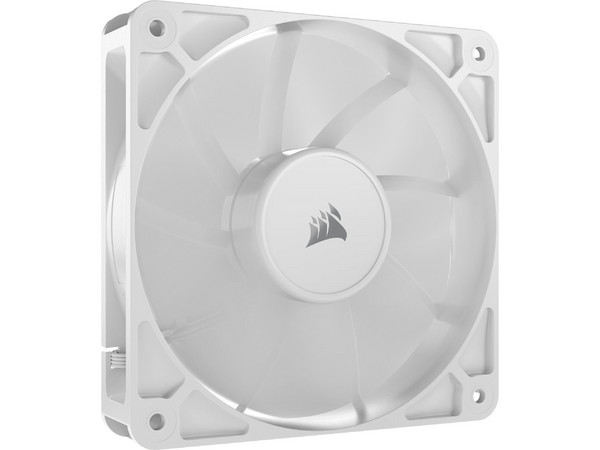 Ventilador Corsair RS120 de 120 mm, ARGB, hasta 2100 rpm, Color Blanco.