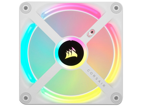 Ventilador Corsair ICUE LINK QX120 RGB de 120mm. Color Blanco.