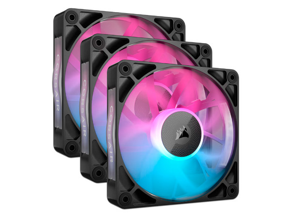 Kit De Ventilador Corsair Icuelink RX120 RGB, 120mm, Color Negro