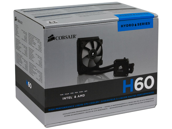 Sistema de enfriamiento líquido Corsair Hydro H60, 120mm.