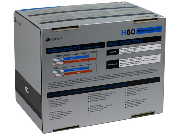 Sistema de enfriamiento líquido Corsair Hydro H60, 120mm.