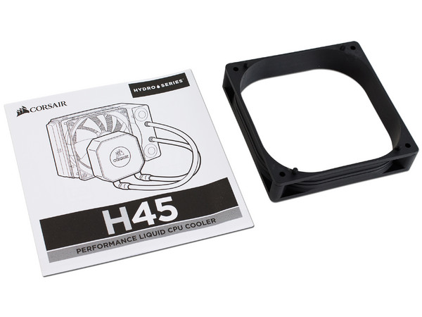 Sistema de enfriamiento líquido Corsair Hydro H45, 120mm. soporta Socket Intel LGA 1200 / 1151 / 1150 / 1155 / 1156 / 2011 / 2066, AMD FM2+ / AM4 / AM3 / AM2.