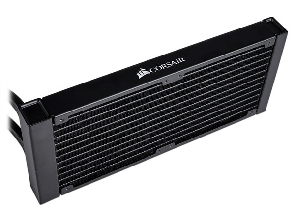 Sistema de enfriamiento líquido Corsair Hydro H100i, con iluminación RGB, 240mm. soporta Socket Intel LGA 1156, 1155, 1151, 1150, 2011, 2066, AMD AM4, FM1/FM2, sTR4.  Reacondicionado.