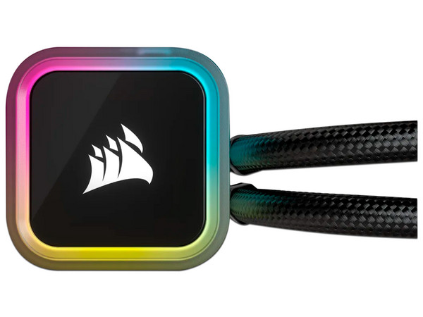 Sistema de enfriamiento líquido Corsair iCUE H115i RGB ELITE, 280mm, Sporta Socket: Intel 1700, 1200, 1150, 1151, 1155, 1156, 1366, 2011, 2066, AMD AM5, AM4, sTRX4, sTR4, Color Negro.