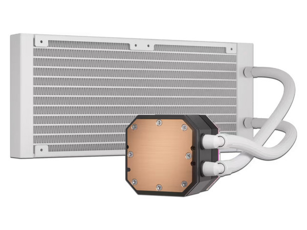 Sistema de enfriamiento líquido Corsair iCUE H100i ELITE CAPELLIX XT, 240mm, color Blanco.
