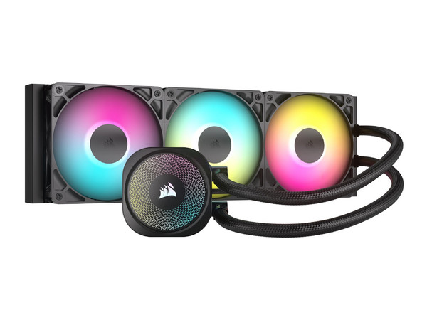 Sistema de Enfriamiento Líquido Corsair NAUTILUS 360 RS, 360mm, ARGB, Color Negro.