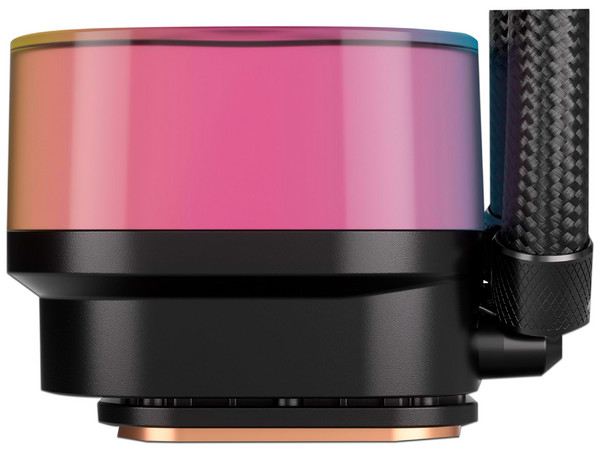 Sistema de Enfriamiento líquido Corsair iCUE LINK H100i, RGB, 240mm, Color Negro.