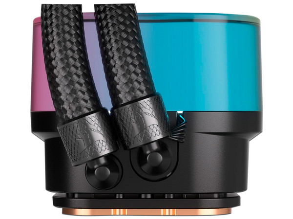 Sistema de Enfriamiento líquido Corsair iCUE LINK H100i, RGB, 240mm, Color Negro.