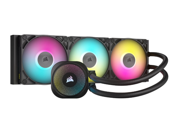 Sistema de Enfriamiento Líquido Corsair iCUE LINK TITAN 360 RX RGB, 360mm, 2100 RPM, ARGB, Color Negro.