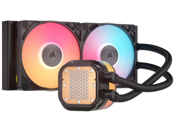 Enfriamiento Líquido Corsair Titan 240RX iCUE Link, Pantalla LCD, 2 Ventiladores, 240mm, Negro.