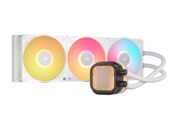 Sistema de Enfriamiento Líquido Corsair ICue Link Titan 360 RX LCD de 360mm, LGA 1700/AM4/AM5, Color Blanco.