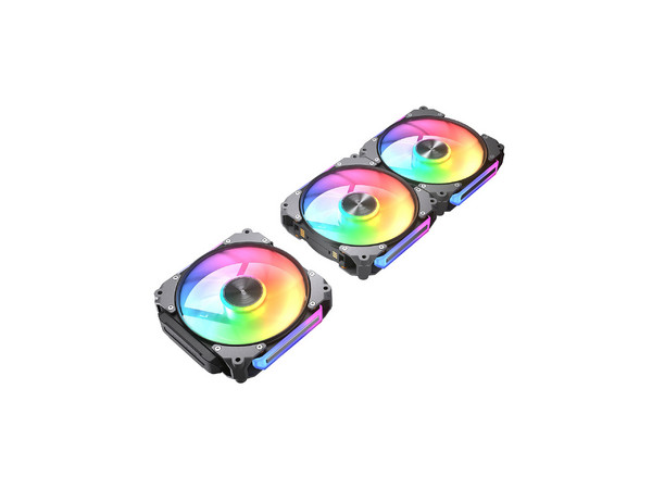 Kit COUGAR Apolar 120, paquete de 3 ventiladores ARGB de 120mm, Color Negro.