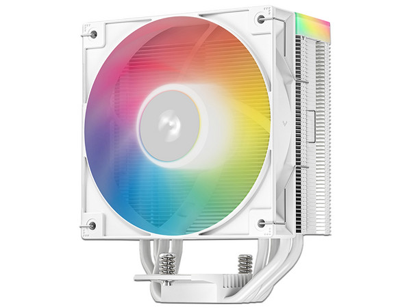 Disipador y Ventilador DeepCool AG400 WH ARGB V2, 2100 RPM, Socket Intel LGA 1851 y 1700, AMD AM5, AM4. Color Blanco.