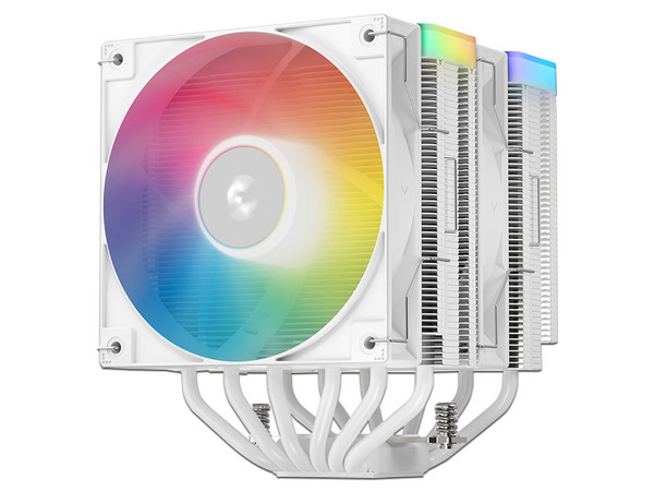 Disipador Con Ventilador DeepCool AG620 ARGB V2, Compatible con AM5/AM4, LGA1851/LGA1700, hasta 	2145 RPM. Color Blanco.