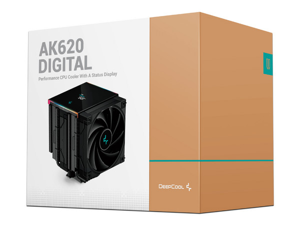 Disipador y Ventilador DeepCool AK620 Digital, ARGB, Socket Intel: LGA 1700, 1200, 1151, 1150 y AMD: AM4, AM5.