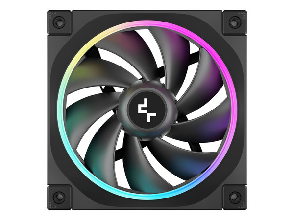 Ventilador DeepCool FL12, 120mm, RGB, Color Negro.
