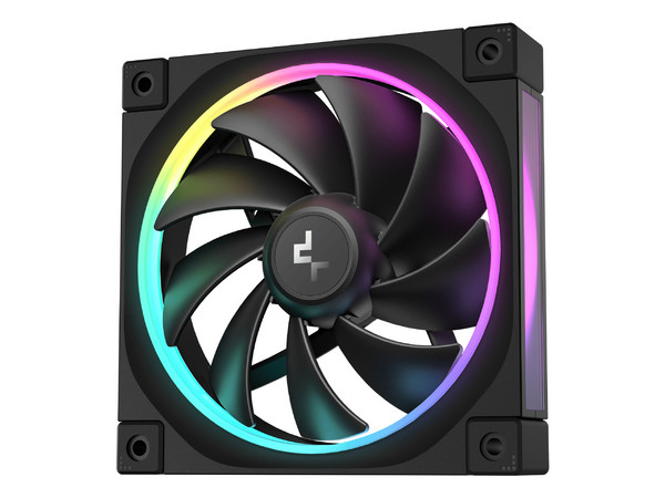 Ventilador DeepCool FL12, 120mm, RGB, Color Negro.