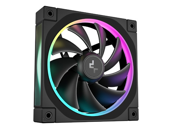 Ventilador DeepCool FL12, Pack 3x 120mm, 2150RPM, RGB, Color Negro.