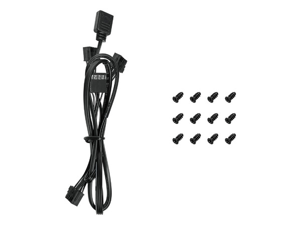 Ventilador DeepCool FL12, Pack 3x 120mm, 2150RPM, RGB, Color Negro.