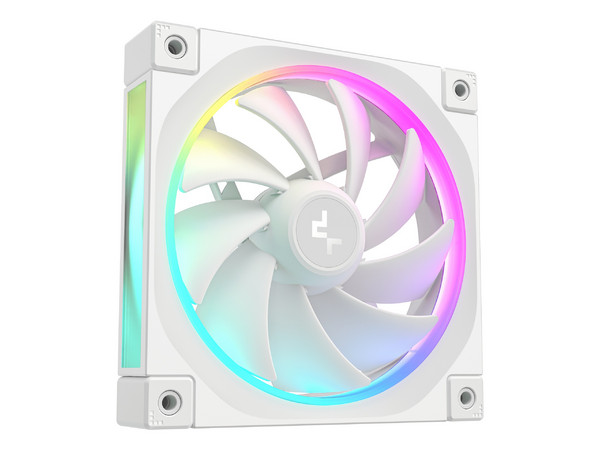 Ventilador DeepCool FL12, 120 mm, 2150 RPM, ARGB, Color Blanco.