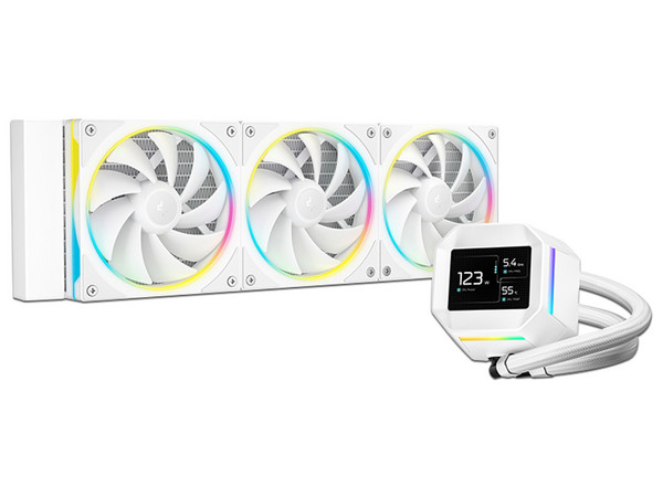 Sistema de Enfriamiento Líquido DeepCool LM360 WH, 360mm, hasta 2400RPM. Color Blanco.