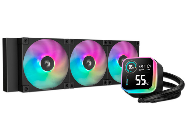 Sistema de Enfriamiento Liquido Deepcool L1360 ARGB, 3x 120mm, Para Socket LGA 1700, 1200 , 1151, 1155, 1150, 1851, AM4 y AM5, Color Negro.