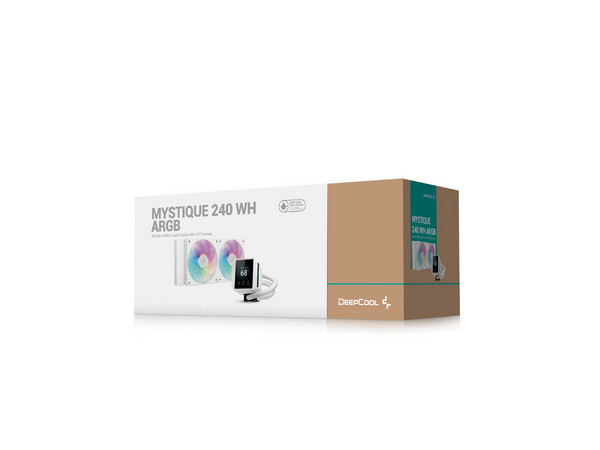 Enfriamiento Líquido DeepCool Mystique 240, ARGB, 3400 RPM ±10%, Color Blanco.