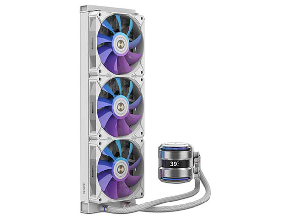 Sistema de Enfriamiento líquido Alseye I360-W-SE AIO, 360mm, 1800RPM, ARGB, Color Blanco.
