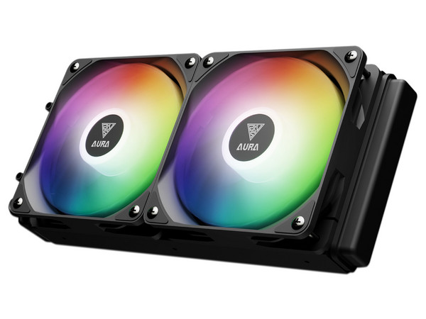 Sistema de Enfriamiento Liquido GAMDIAS AURA GL240 Digital, 240mm, Pantalla Digital, Intel y AMD, Color Negro.