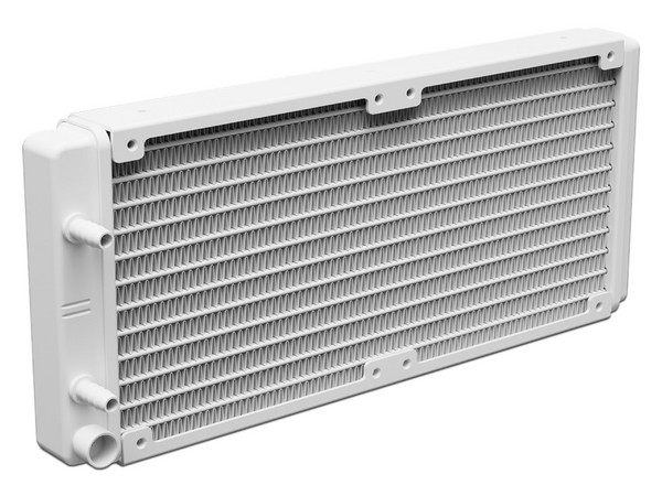 Sistema de Enfriamiento Líquido GAMDIAS Aura GL240 Digital WH, radiador de 240mm, iluminación ARGB, compatible con sockets AM5 y LGA1851, Color blanco.