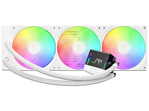 Enfriamiento Gamdias Chione E4 420, Blanco, ARGB, Digital, Compatible LGA1700/AM5.