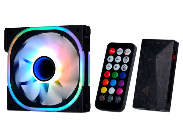 Kit de 3 Ventiladores Modulares Game Factor FKG500, 120mm, ARGB, 1900RPM, Color Negro.