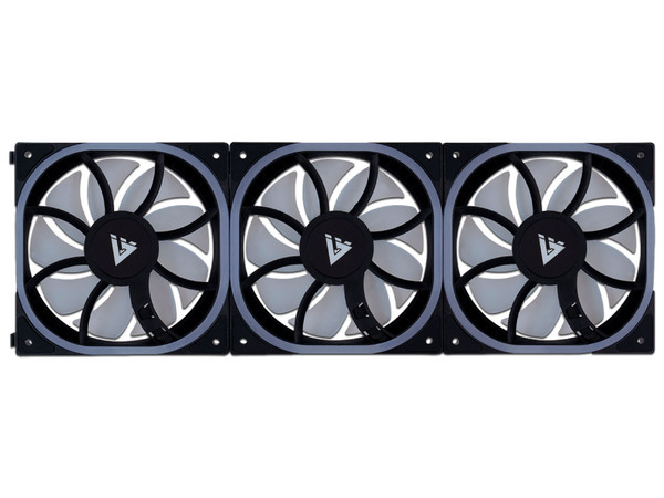 Kit de 3 Ventiladores Modulares Game Factor FKG500, 120mm, ARGB, 1900RPM, Color Negro.