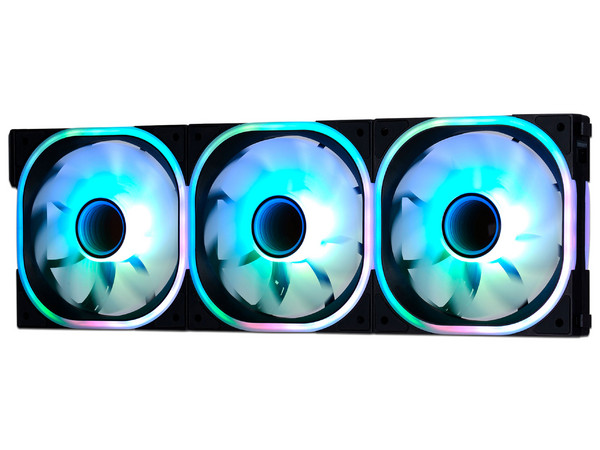 Kit de 3 Ventiladores Modulares Game Factor FKG500, 120mm, ARGB, 1900RPM, Color Negro.