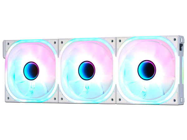 Kit de Ventiladores Game Factor FKG500 de 120mm, ARGB, 3 piezas. Color Blanco.