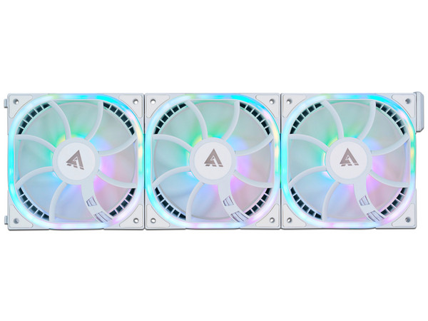 Kit de Ventiladores Game Factor FKG500 de 120mm, ARGB, 3 piezas. Color Blanco.