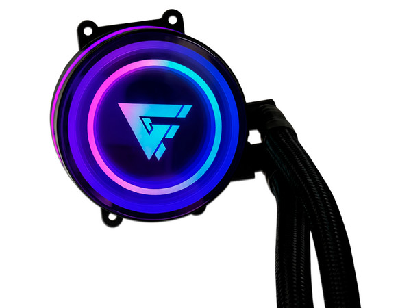 Sistema de Enfriamiento Liquido Game Factor LQG501, ventilador 120mm, 150w TDP, ARGB, Compatible con Socket AMD AM5/AM4/AM4+, e Intel 775/1150/2011/1200.