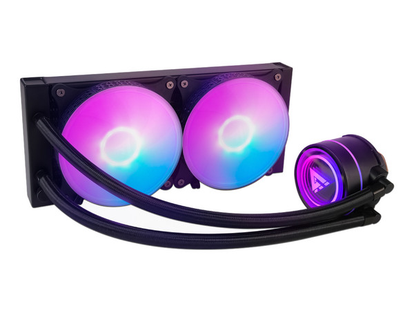 Sistema de enfriamiento líquido Game Factor LQG601, RGB, 240mm, color negro.