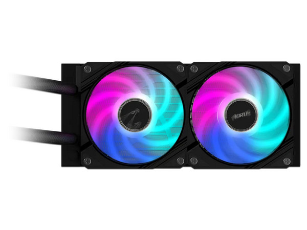Enfriamiento Líquido Gigabyte AORUS Waterforce II 240, 2 Ventiladores de 120mm ARGB, TDP de 300W, Compatible con LGA Intel 115x, 1200, 1700, 1851 y AMD AM5, AM4