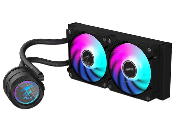 Enfriamiento Líquido Gigabyte AORUS Waterforce II 240, 2 Ventiladores de 120mm ARGB, TDP de 300W, Compatible con LGA Intel 115x, 1200, 1700, 1851 y AMD AM5, AM4